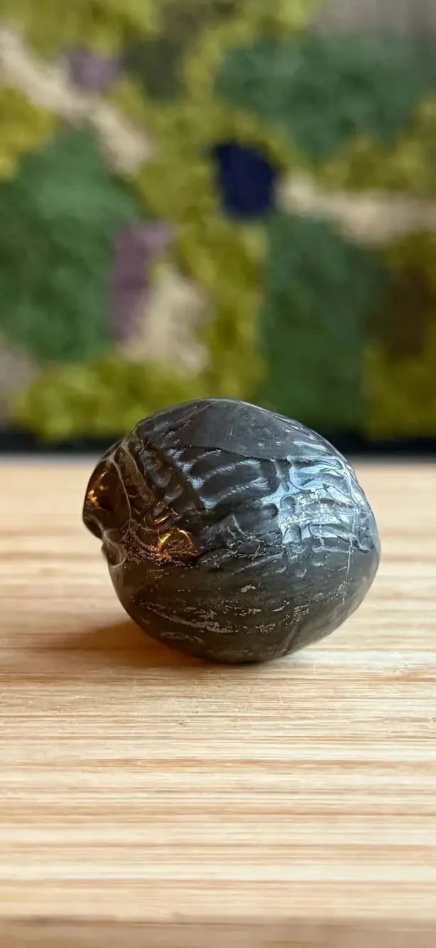 Pyrite Natural Stone Alien Crystal Skull Figurine